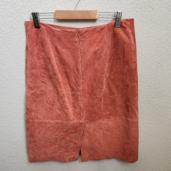 Gretchen Scott Leather Skirt‎ Women Sz Small Washable Suede Straight Pencil - Picture 4 of 15